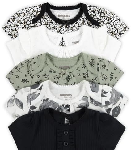 HUGGIES Baby 5-pack Elevated Bodysuit - Image 4