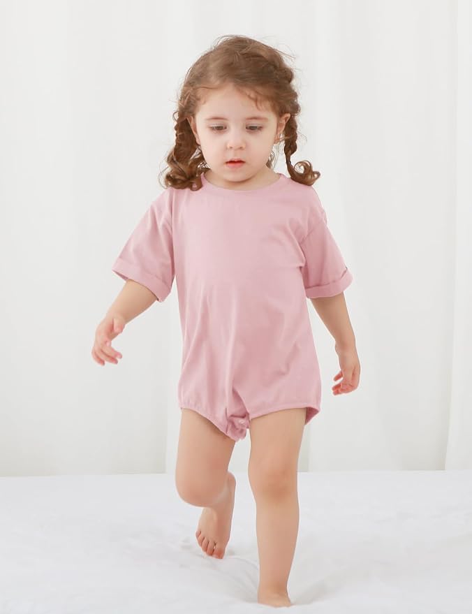 Jimonda Baby Bubble Romper Short Sleeve Bodysuit T-Shirt | 100% Cotton - Image 4