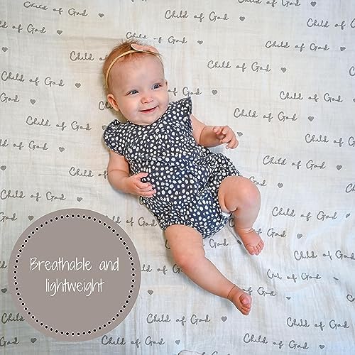 LollyBanks Muslin Swaddle Blankets 2PACK, 100% Cotton Baby Blanket 47 x 47 - Image 6