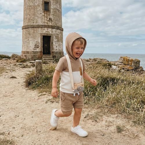 Toddler Baby Boy Hooded Dinosaur Summer Outfit Funny T-Shirt Shorts Set - Image 7