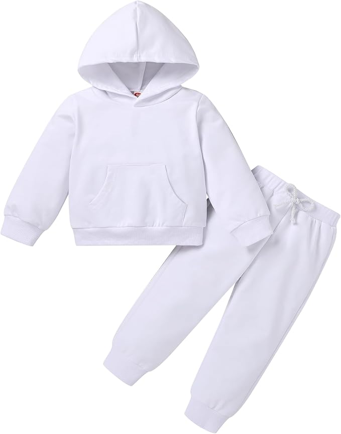 Happy Town Baby Fall Outfits for Girl Boy Long Sleeve Hoodie Top and Long by HappyTown
