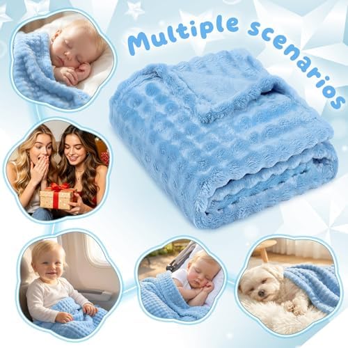 Fleece Baby Blanket for Girls Boys, Soft Cozy Cute Infant Toddler Receiving - Image 5