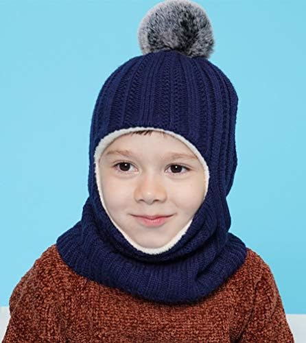 Baby Winter Hat Scarf Set, Unisex Infant Toddler Kids Hat Scarf - Image 5