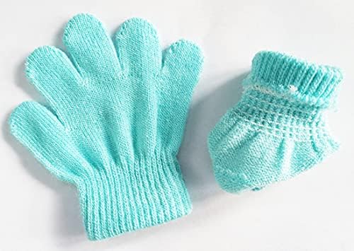 Toddler Boys and Girls Winter Knitted Writing Gloves, 1-3 Years Old - Image 3