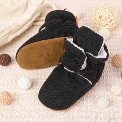 HsdsBebe Unisex Newborn Baby Cotton Booties Non-Slip Sole - Image 3