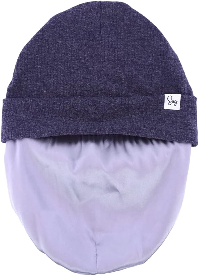 Jersey Beanie Hat for Newborn Baby Boys Girls Silky Satin Lined Hats Bonnet - Image 4