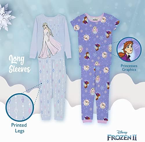 Disney Unisex Kids' 6-piece Snug-fit Cotton Matching Comfortable Pajama Set - Image 4