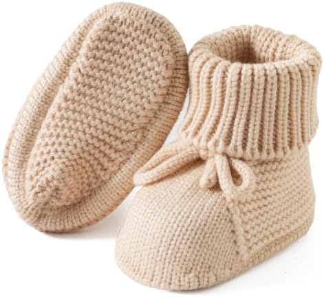 Jastore Baby Booties Newborn First Walkers Cozy Shoes Warm Knit Soft Booties - Image 4