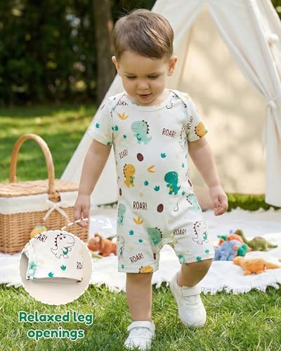 NZRVAWS Newborn Baby Boy Clothes Infant Romper 2-Pack outfit Cute Pattern - Image 5