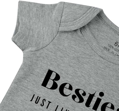 Besties Just Like Our Moms Baby Bodysuit Best Friend Baby Bodysuit Mom Besties - Image 3