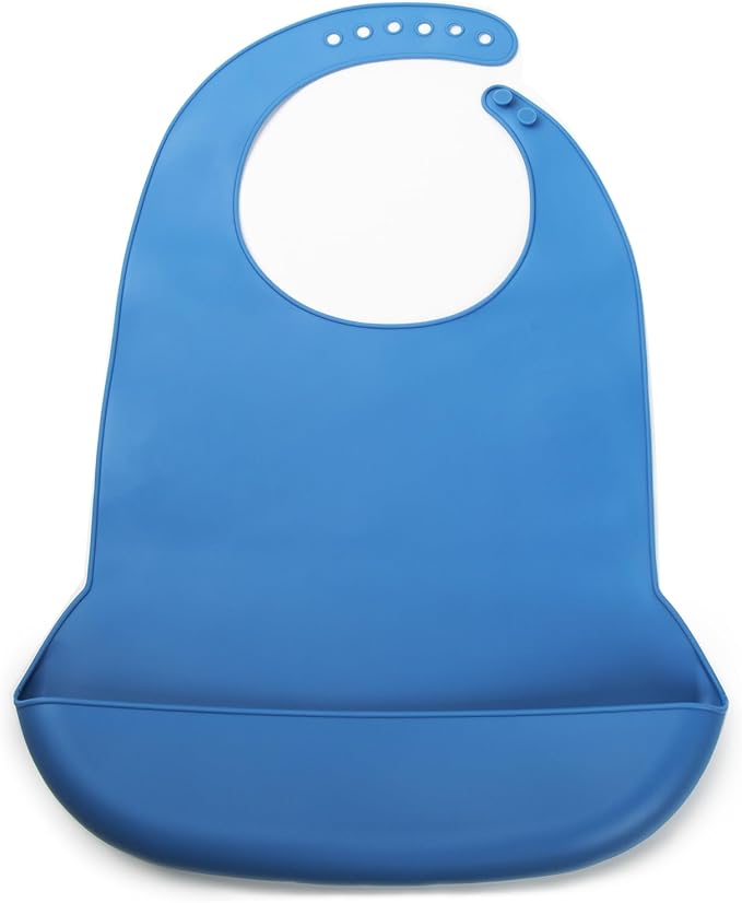Silicone Adult Bib, Washable and Adjustable Bib by Unknown