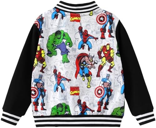 Disney Bomber Jacket Spider Man Marvel Toy Story Cars Varsity Cardigan2-13Y - Image 4