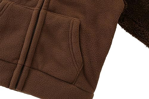 Toddler Winter Coats Baby Boys Girls Fuzzy Sherpa Fleece Jackets - Image 4