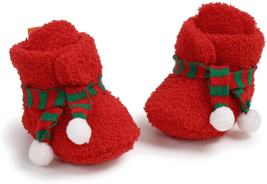 Ohwawadi Infant Baby Boys Girls Slippers Cozy Fleece Booties Soft Bottom Warm by Ohwawadi