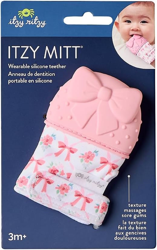Itzy Ritzy Silicone Teething Mitt, Soothing Infant Teething Mitten - Image 8