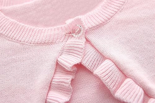 Toddler Girls Cardigan Sweater Bolero Shrug Baby Kids Long Sleeve Cropped Dress - Image 3
