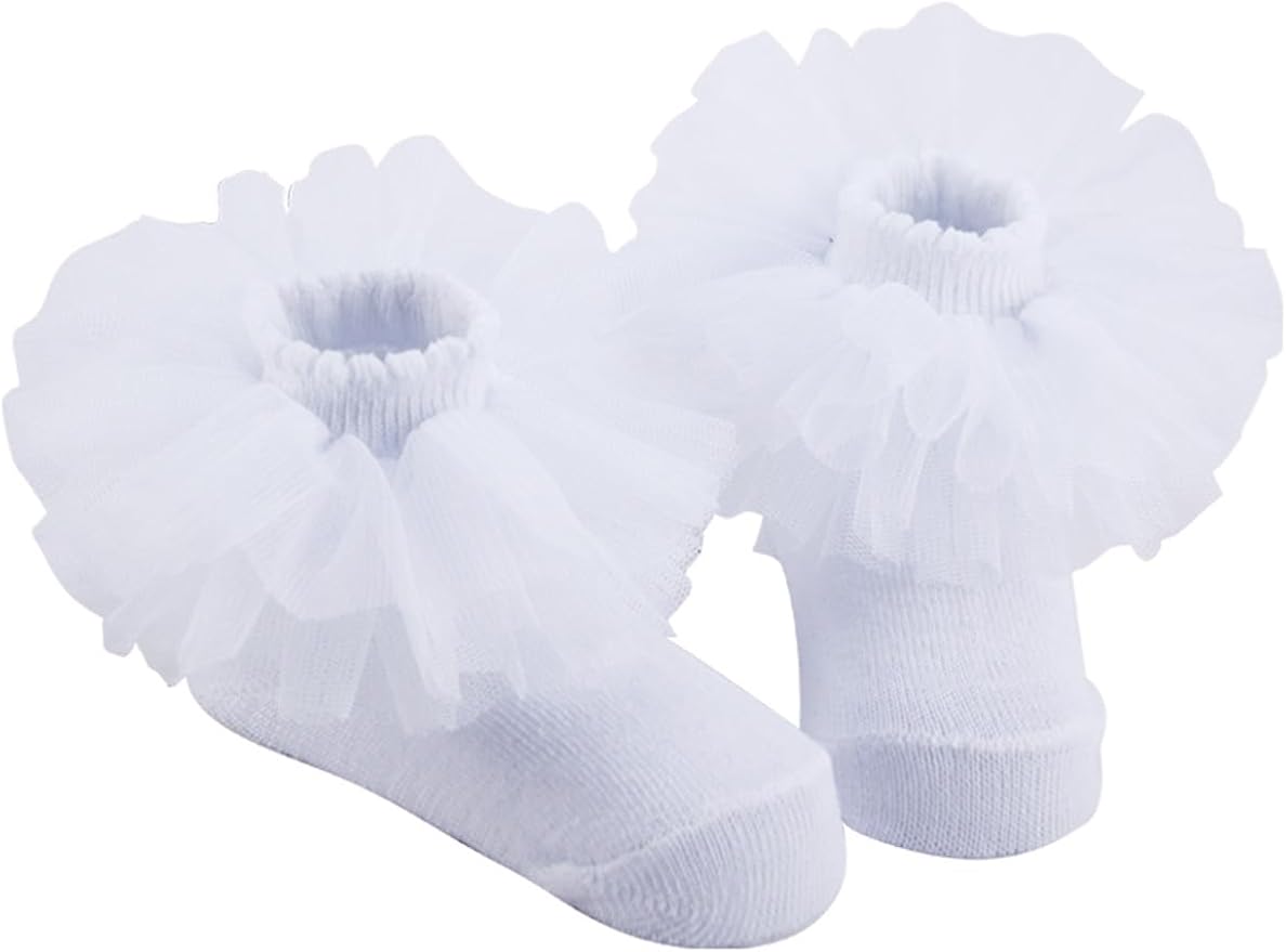 PrinceSasa Little Baby Girl Princess Lace Ruffles Socks Set - Image 4