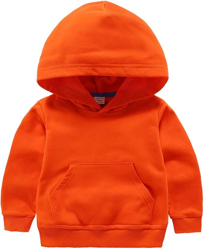 Ding-dong Baby Toddler Kid Boy Girl Solid Casual Pocket Hoodie Sweatershirt by Unknown