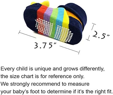 Bowbear Adorable Baby 6 Pair Non-Skid Bootie Socks - Image 2