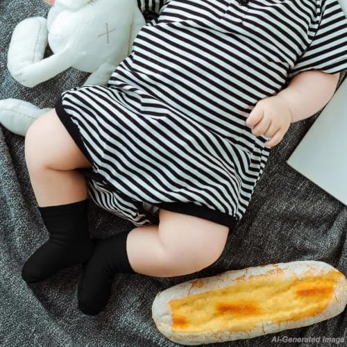 Baby Socks Infant White Crew Socks Baby Girls Soft Newborn Dress Sock Boys - Image 2