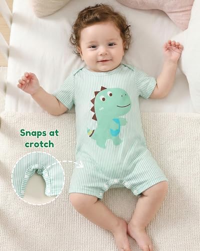 NZRVAWS Newborn Baby Boy Clothes Infant Romper 2-Pack outfit Cute Pattern - Image 4