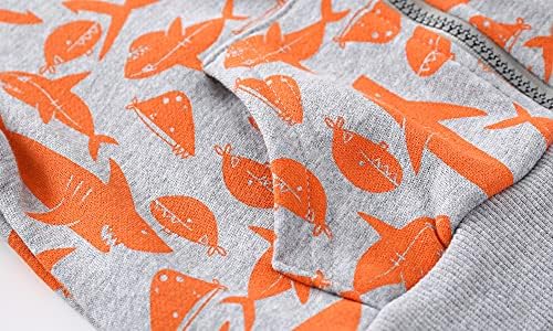 Baby Toddler Boys Dinosaur Hooded Zip Jacket Casual Outerwear Active Sweatshirt - Image 5