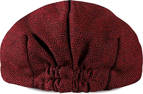 A&J DESIGN Baby Boys Newsboy Cap Toddler Kids Tweed Vintage Flat Hat - Image 2
