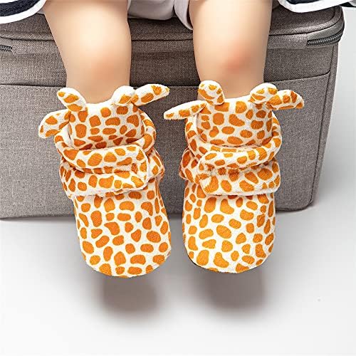 Meckior Newborn Infant Baby Girls Boys Warm Fleece Winter Booties First Walkers - Image 3