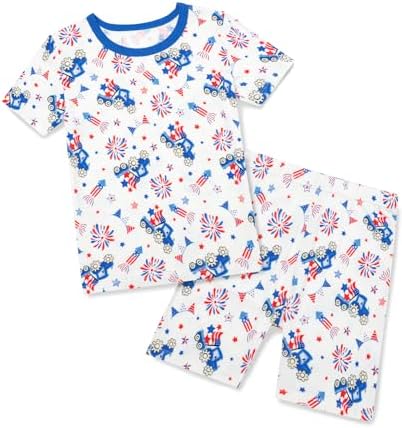 babee Reshinee Bamboo Viscose Toddler Boys Pajamas Set, Short Sleeve Kids by babeeReshinee