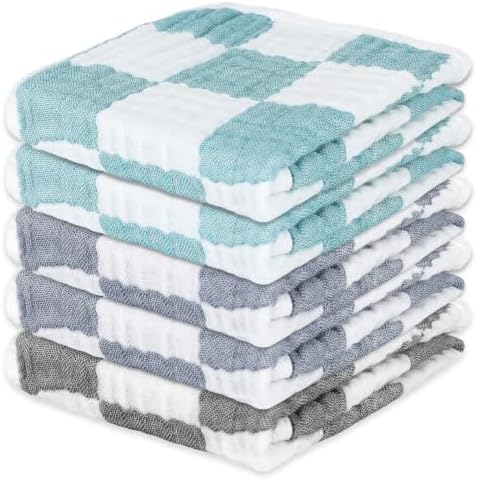 Muslin Burp Cloths 20"x10" Baby Burp Cloths 5-Pack by Unknown