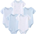 Kiddiezoom Baby Bodysuit Newborn Short Sleeve baby One-Piece Cotton 5-Pack baby by Kiddiezoom