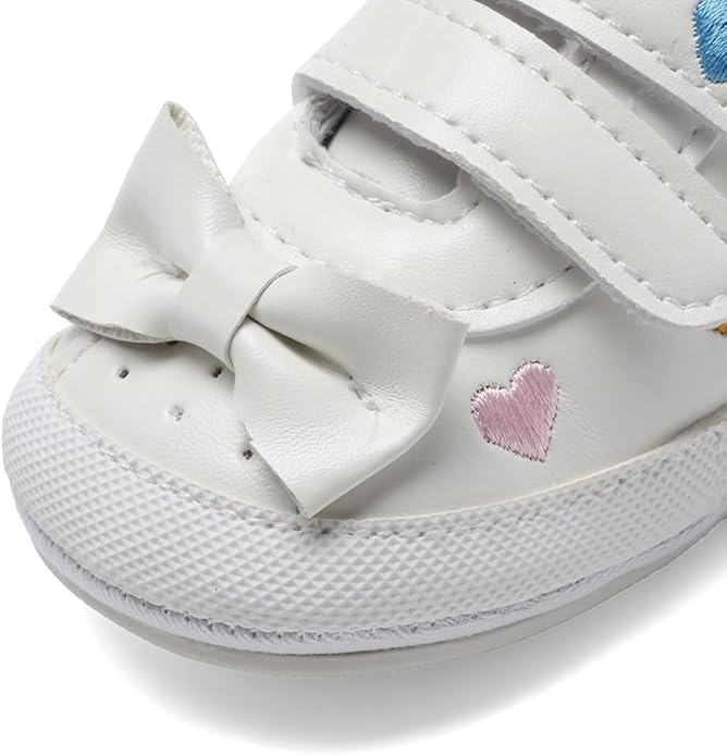 Clowora Baby Boys Girls Shoes Non-Slip Rubber Sole Sneakers Infant First Walking Toddler Crib Shoes Newborn Loafers Flats.