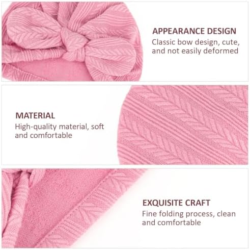 DRESHOW BQUBO Newborn Baby Bow Knot Turban Hat Hospital Hat Baby Infant Beanie - Image 5