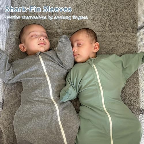 ZIGJOY Swaddle Sleep Sack 3-6 Months, 1.0 Tog Cotton Baby Swaddle Blanket - Image 4
