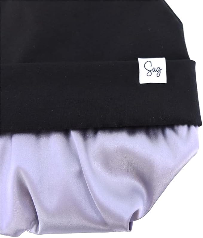 Jersey Beanie Hat for Newborn Baby Boys Girls Silky Satin Lined Hats Bonnet - Image 7