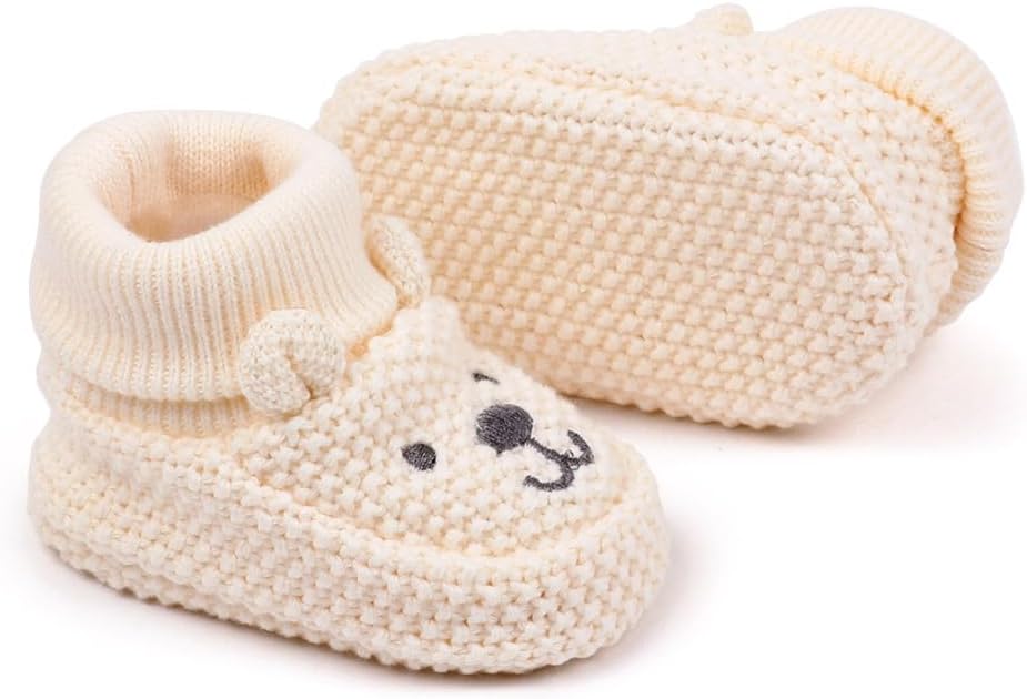 Newborn Baby Boys Girls Cozy Warm Booties Infant Cute Cartoon Knit Soft Socks - Image 6