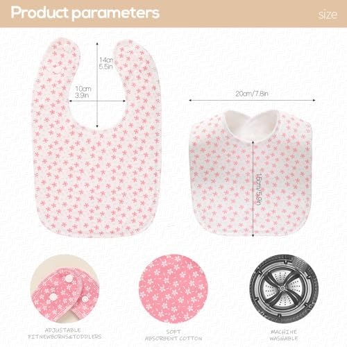 8 Pack Baby Bibs Unisex Adjustable - Image 2