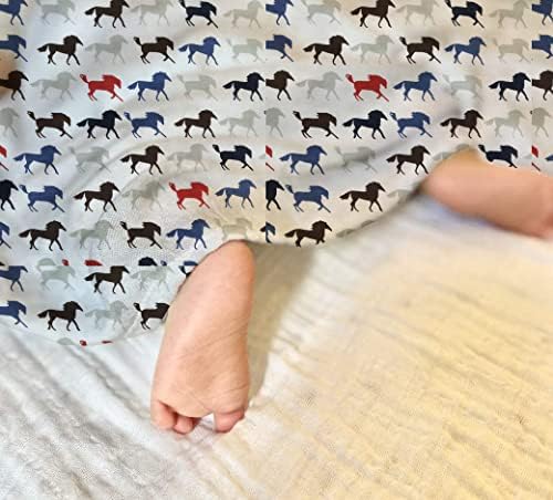 100% Muslin Swaddle Blankets, Baby Swaddling Blankets - Image 3