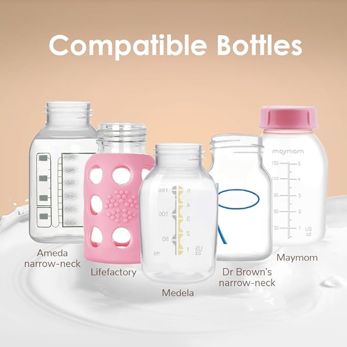 Maymom MyFit 13mm Shields Compatible with Medela Breast Pump- PersonalFit, Freestyle, Harmony, Maxi Connector; Connect to Maymom Widemouth/Narrow Connector, PersonalFit/Freestyle Flex Connector; 2pcs
