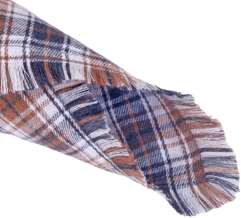 Fall Dog Bandana Autumn Thanksgiving Plaid Reversible Triangle Bibs Scarf - Image 3