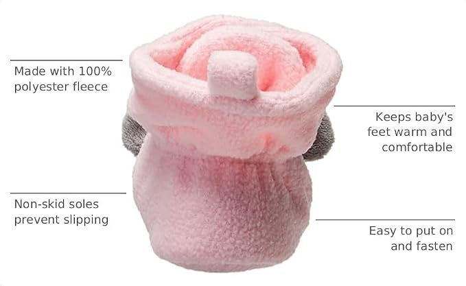 Hudson Baby Unisex-Baby Cozy Fleece BootiesSlipper Sock - Image 3