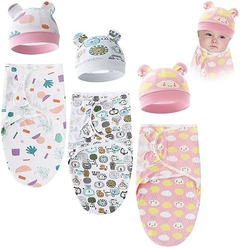 EUBUY 3-Pack Swaddles for Newborns, Boys by EUBUY