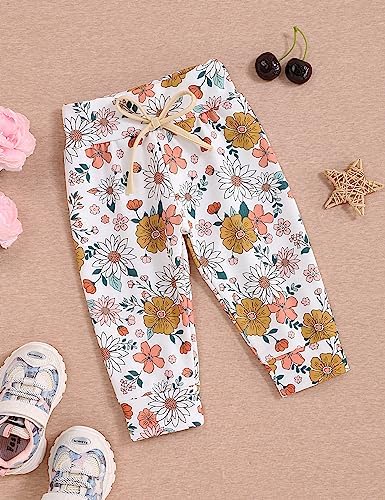 oklady Baby Girl Clothes, Hoodie Tops Floral Pant - Image 5