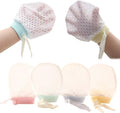Cute Boys Girls Cotton No Scratch Gloves Drawstring Adjustable Mittens by Adeimoo