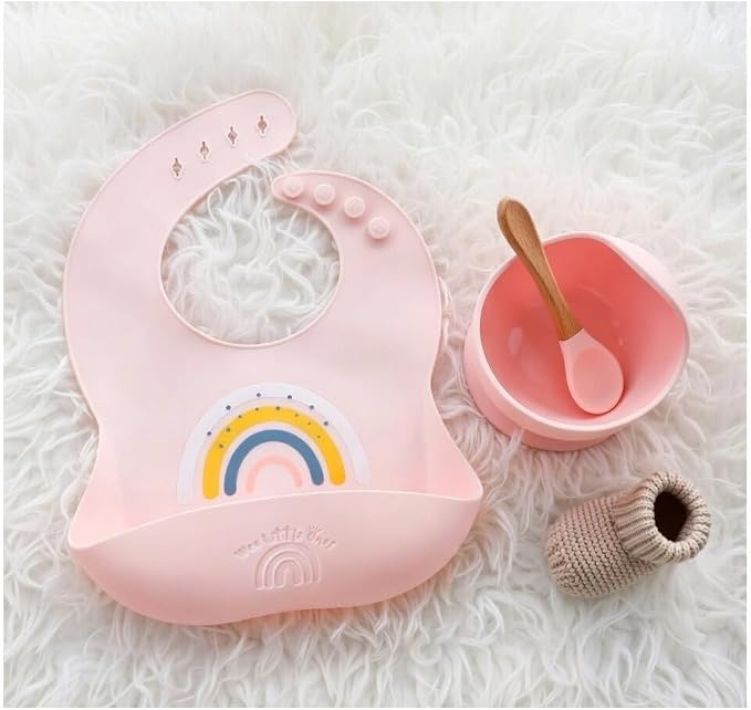 Baby Silicone Bib and Suction Bowl Set – Baby Led Weaning Feeding Set - Image 5