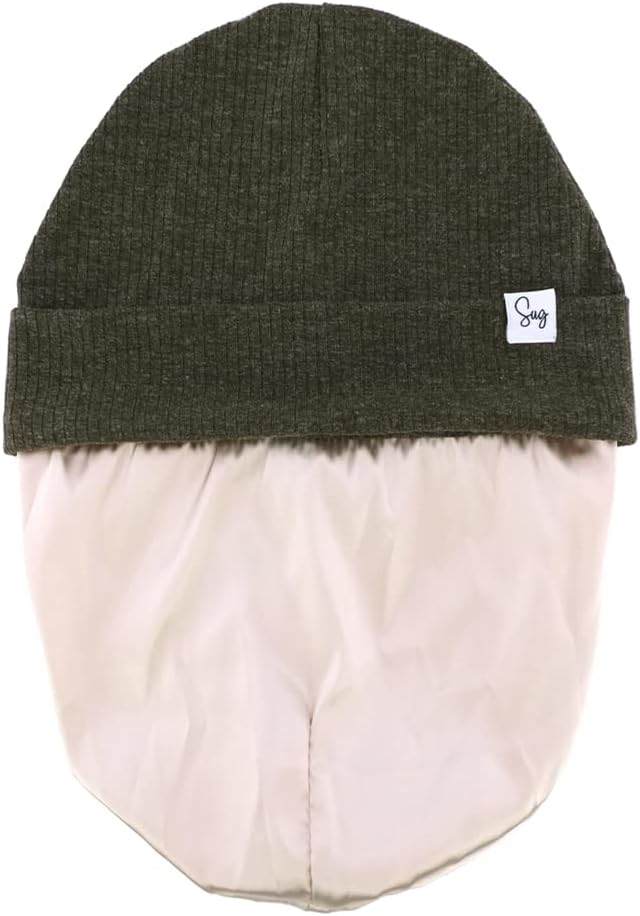 Jersey Beanie Hat for Newborn Baby Boys Girls Silky Satin Lined Hats Bonnet - Image 4