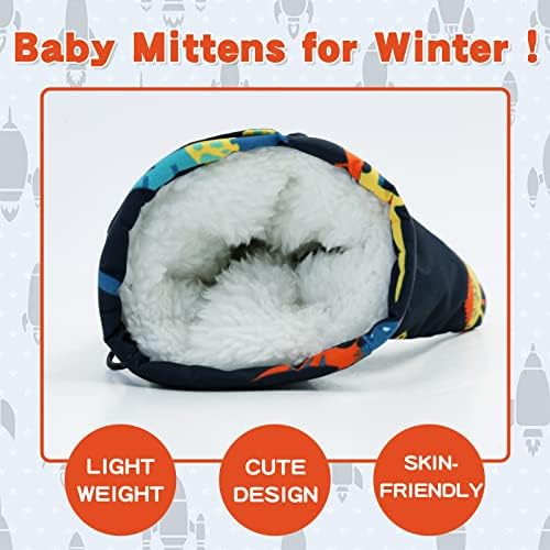 BAVST Toddler Waterproof Mittens Fleece Lined Baby Boys Girls Winter Warm Glove - Image 2