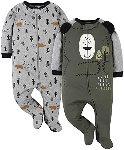 Gerber Baby Boys’ 2-Pack Sleep ‘N Play Pajamas by Gerber