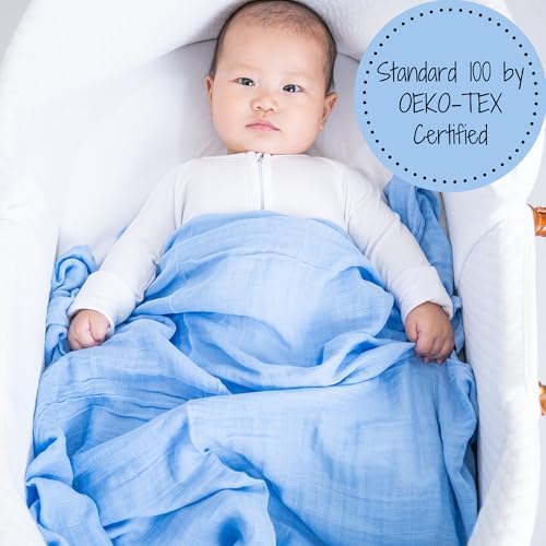 LollyBanks Muslin Swaddle Blankets 2 Pack, 100% Cotton Baby Blanket - Image 7