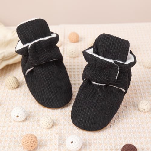 HsdsBebe Unisex Newborn Baby Cotton Booties Non-Slip Sole - Image 4